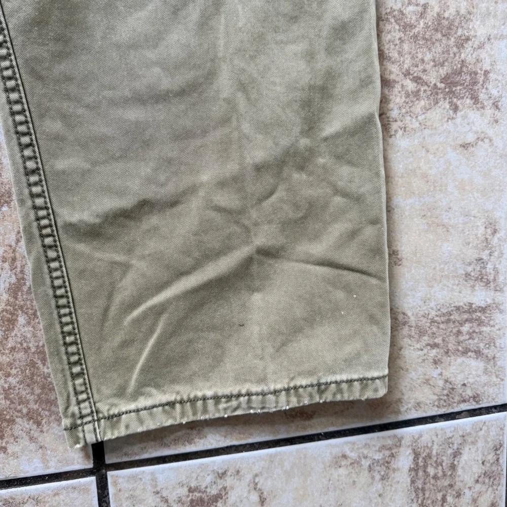 Levis Mens Cargo Pants 36x34 Khaki Olive Drab Cotton‎ Straight Leg